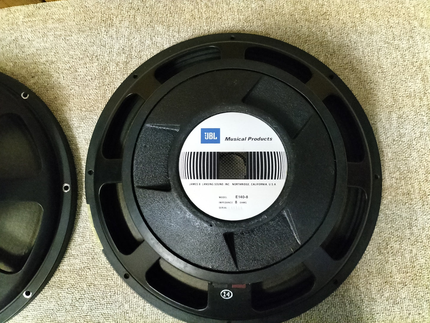 ジャンク JBL ジェービーエル E140-8 8Ω ウーハーユニット 22082302