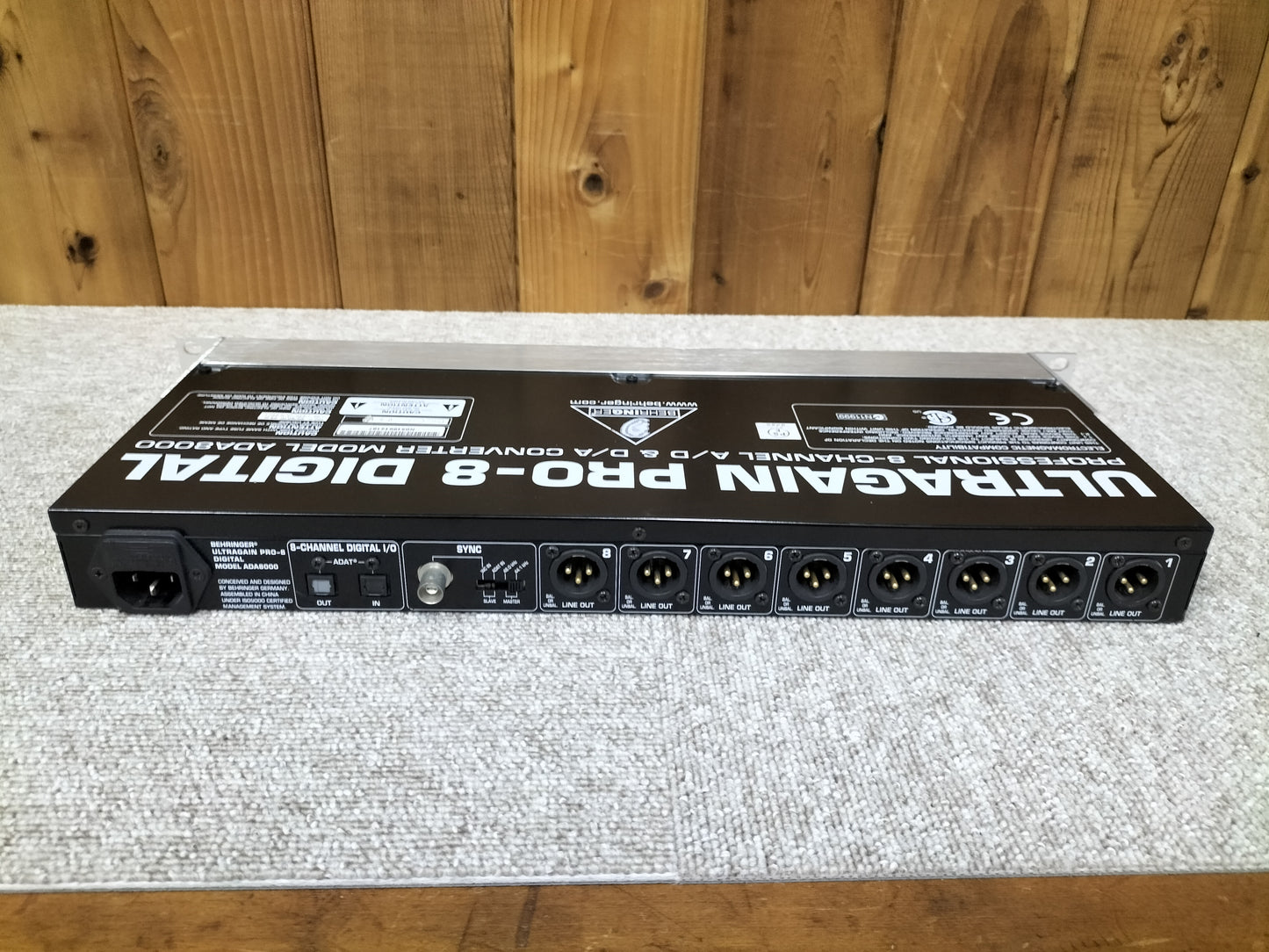 ジャンク BEHRINGER ベリンガー ADA8000 DA/ADコンバーター 22082501