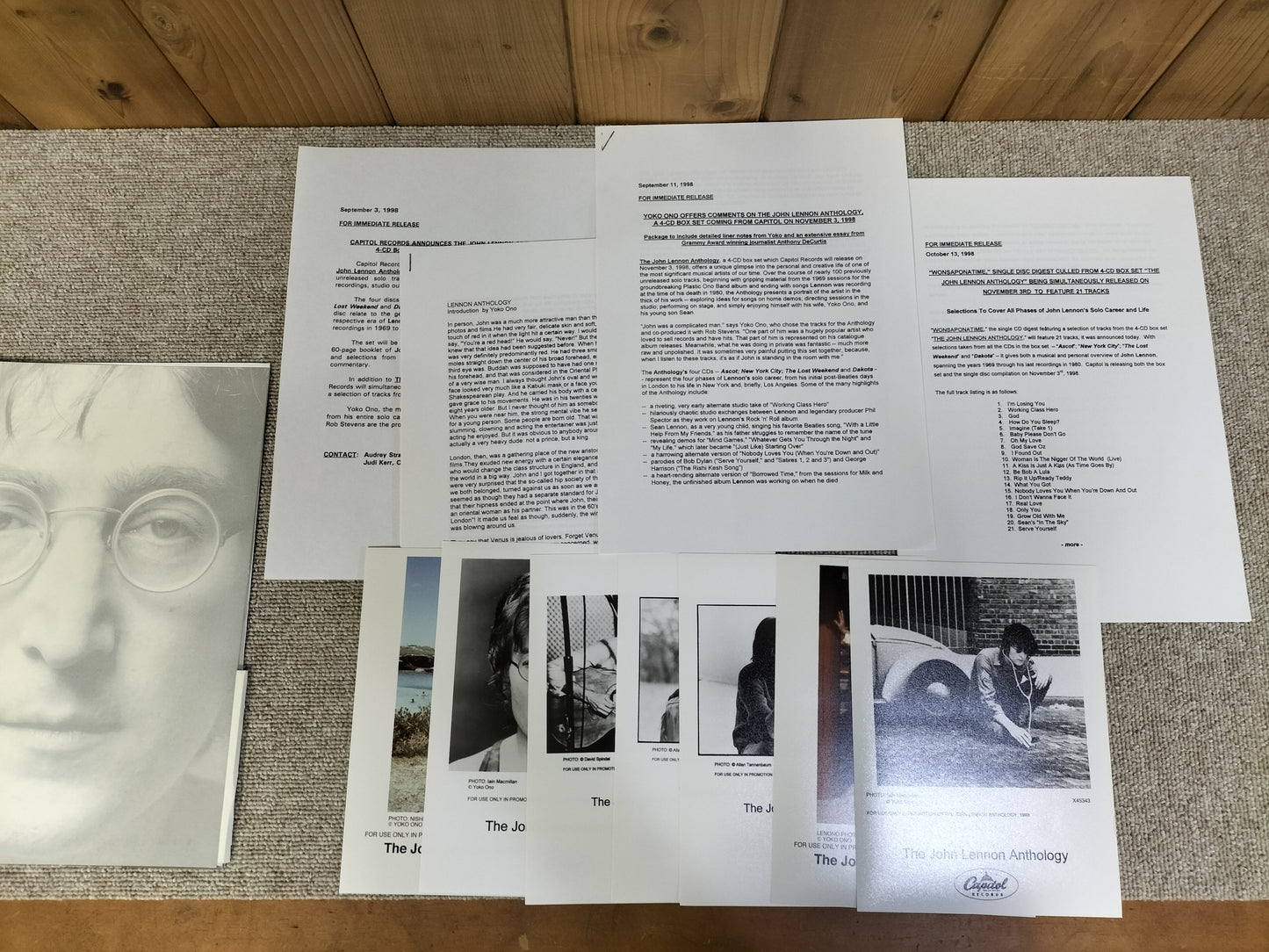 CD欠品 JOHN LENNON ANTHOLOGY PRESS KIT S22092413
