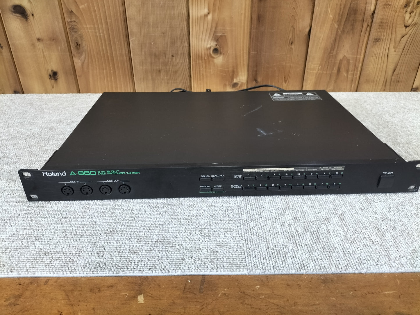 Roland ローランド A-880 MIDIパッチ 22110202