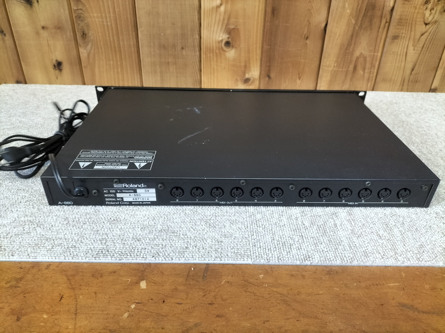 Roland ローランド A-880 MIDIパッチ 22110202