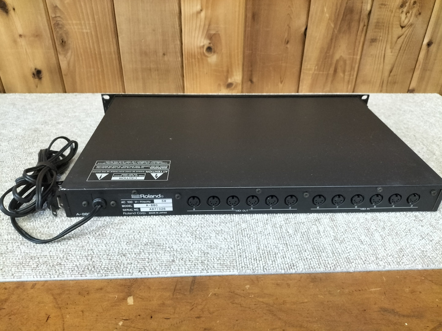 Roland ローランド A-880 MIDIパッチ 22110206
