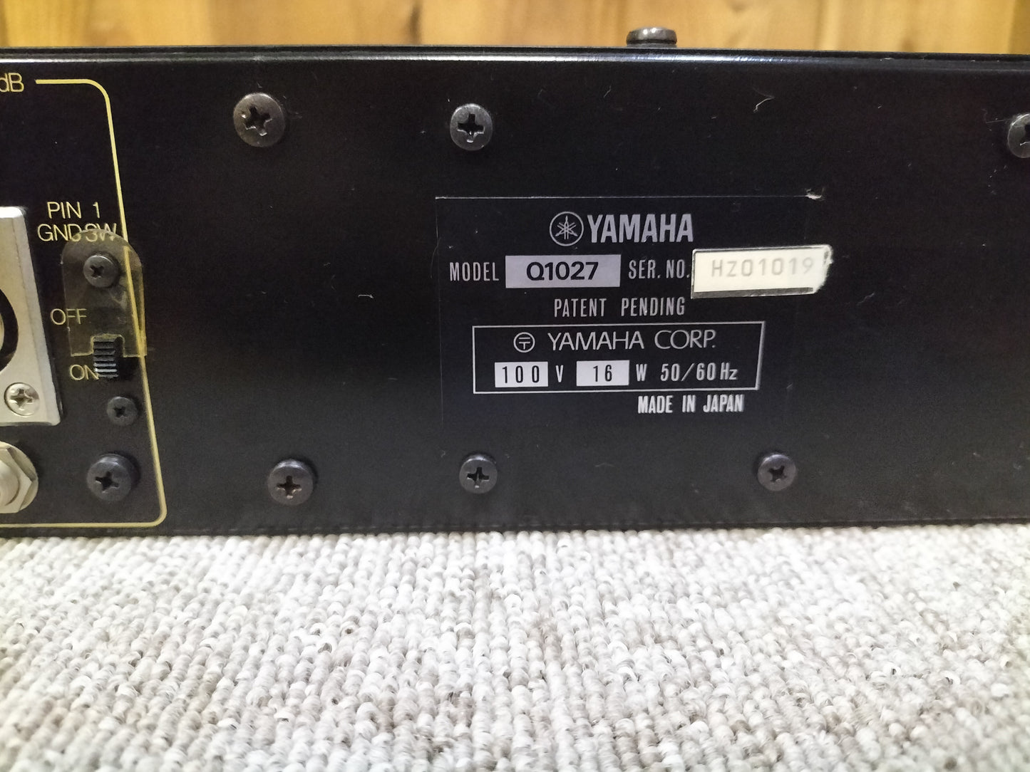 ジャンク YAMAHA ヤマハ Q1027 グラフィックイコライザー 2台 S22121002