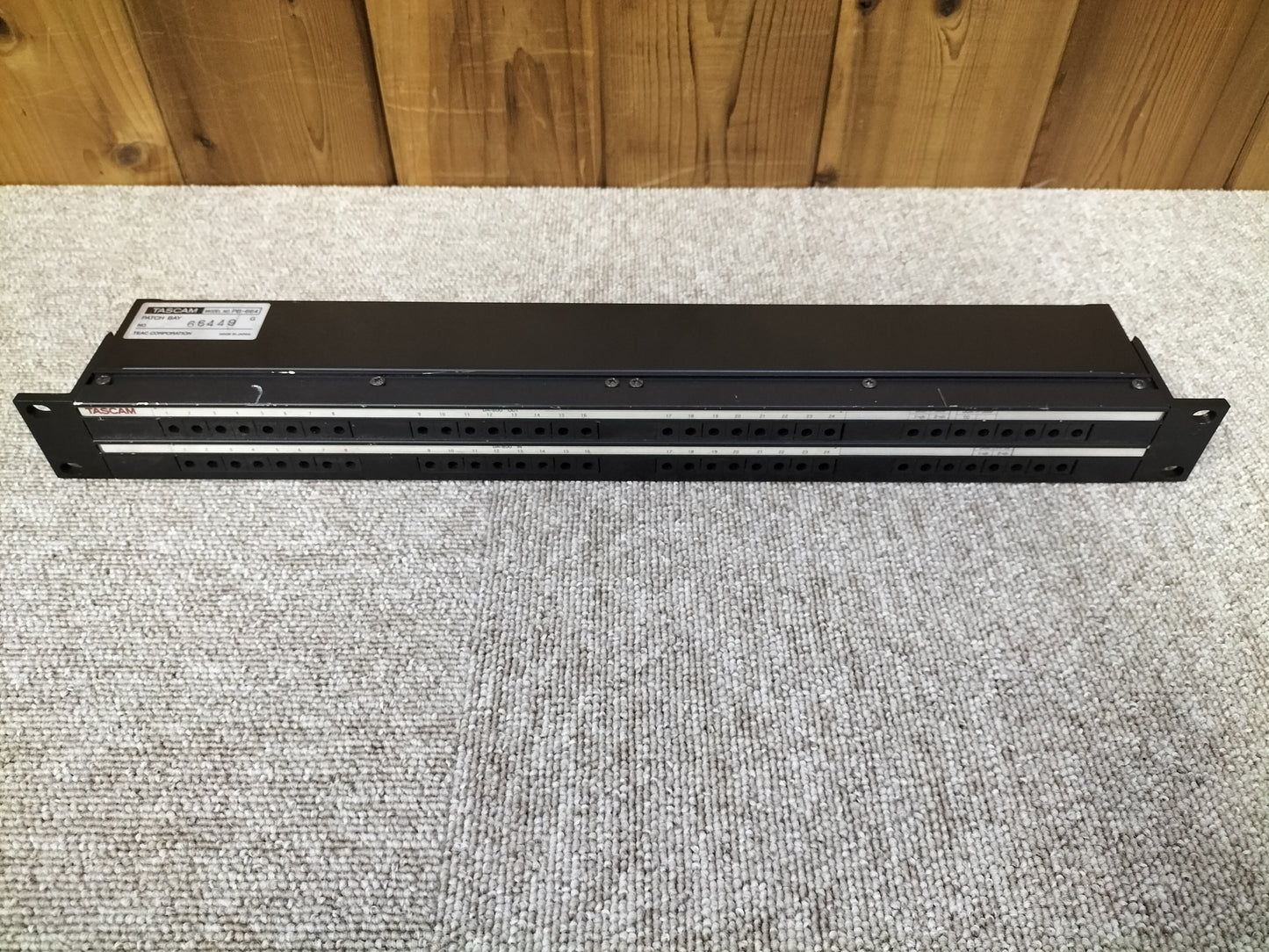 現状品 TASCAM タスカム PB-664 バンタムパッチベイ 23022302