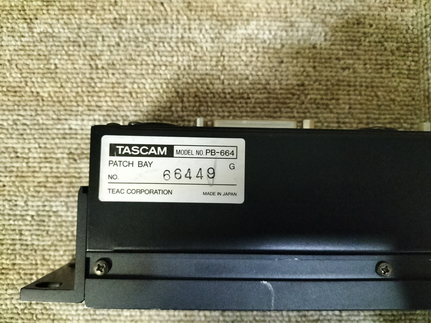 現状品 TASCAM タスカム PB-664 バンタムパッチベイ 23022302