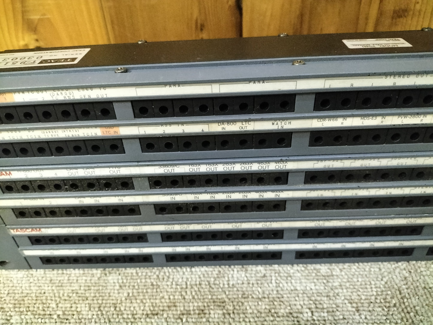 現状品 TEAC ティアック 704H パッチベイ3台セット 23022303