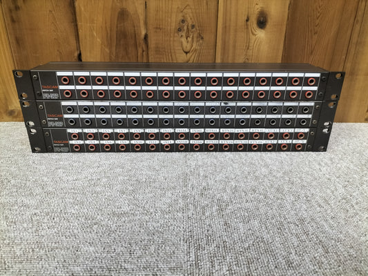 現状品 TASCAM タスカム PB-32P パッチベイ3台セット 23022304