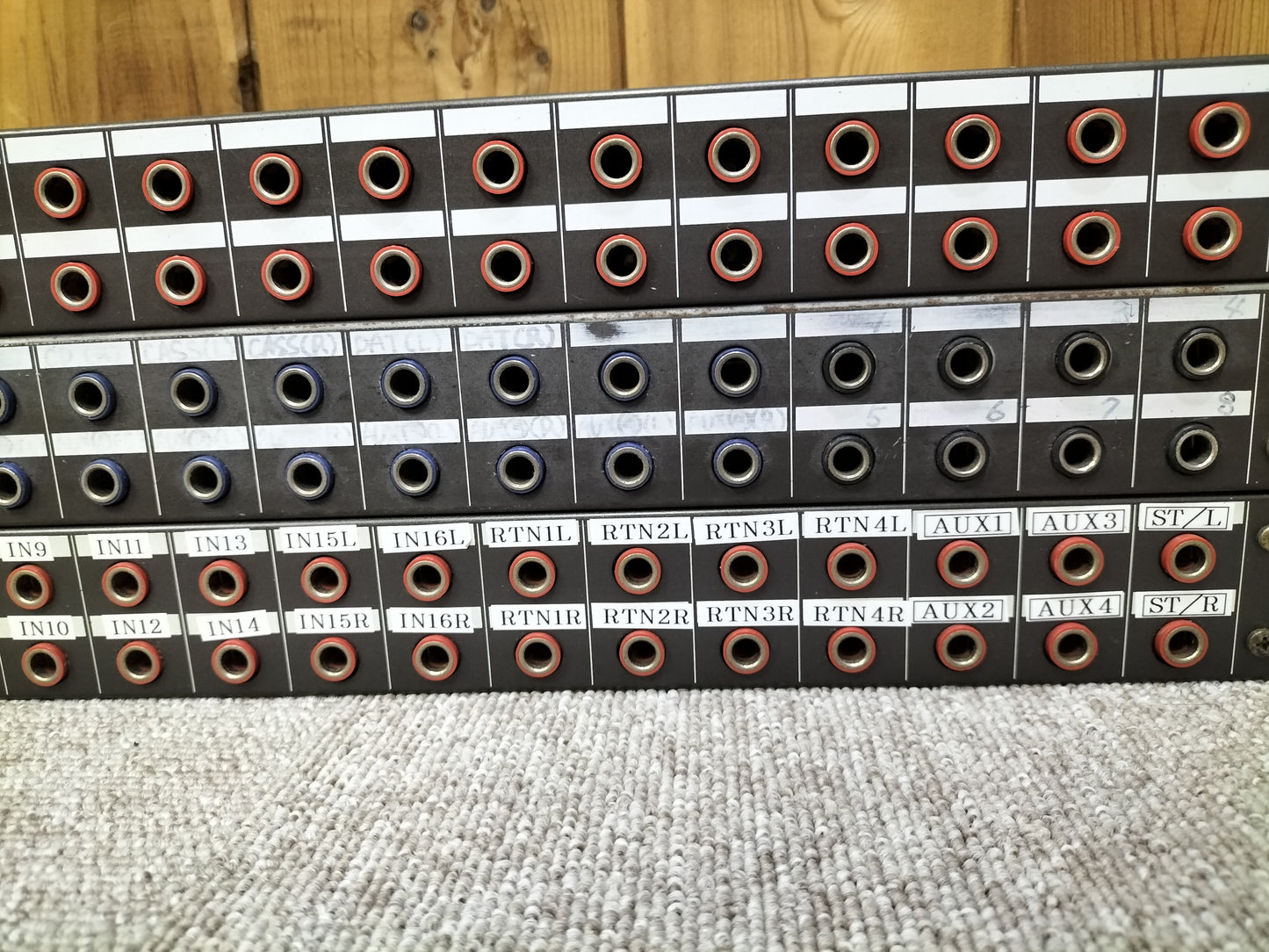 現状品 TASCAM タスカム PB-32P パッチベイ3台セット 23022304