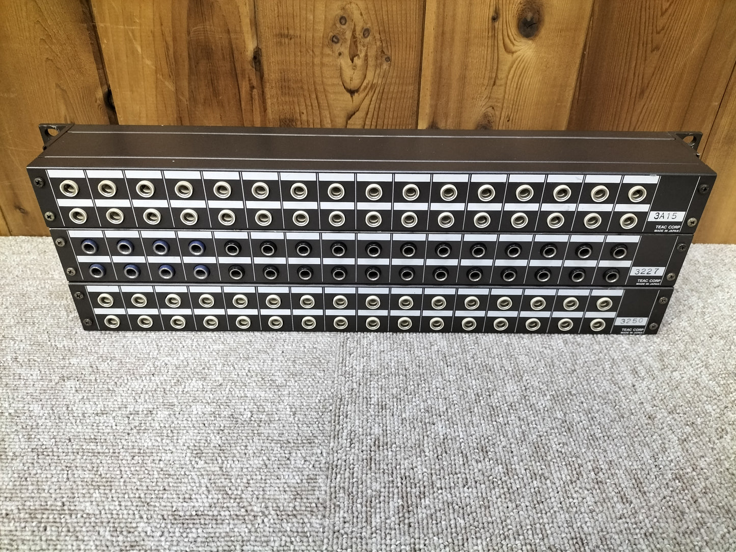 現状品 TASCAM タスカム PB-32P パッチベイ3台セット 23022304