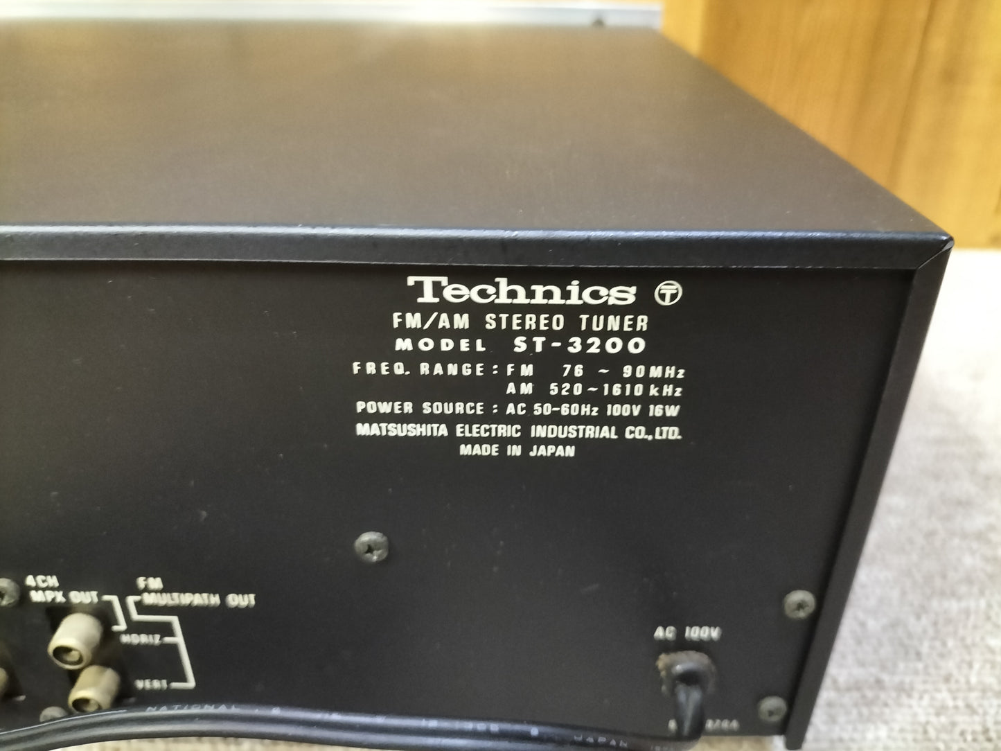現状　TECHNICS　テクニクス　ST-3200　チューナー   23061407