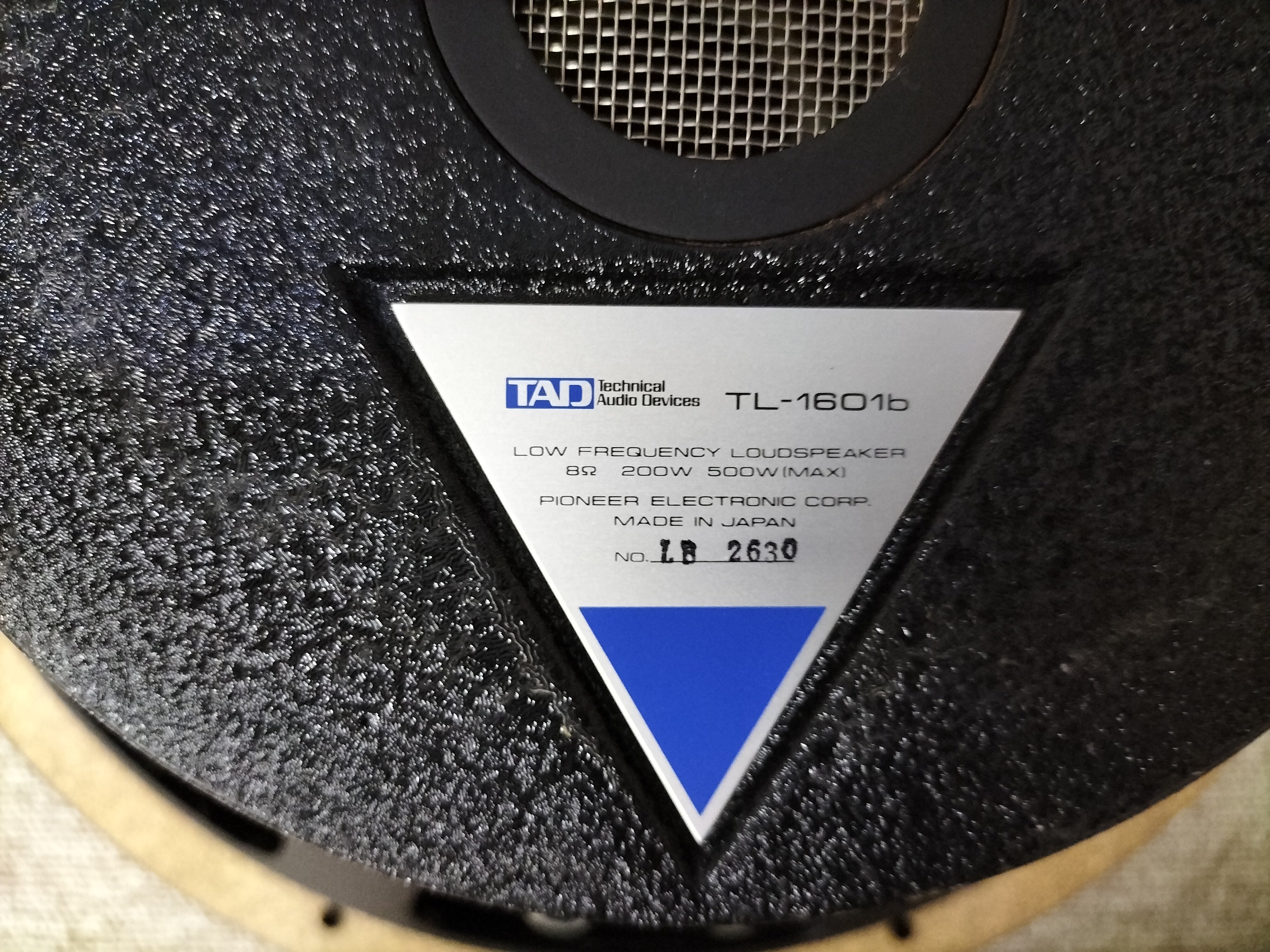 TAD /Pioneer TL -1601a 良い スピーカーユニット