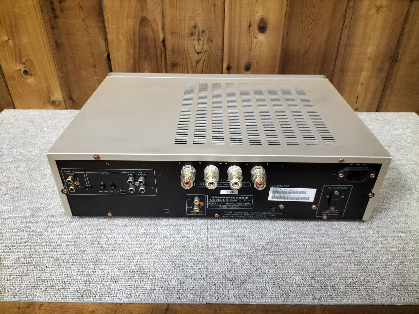 marantz　マランツ　SM6100 F1N　パワーアンプ   23092104