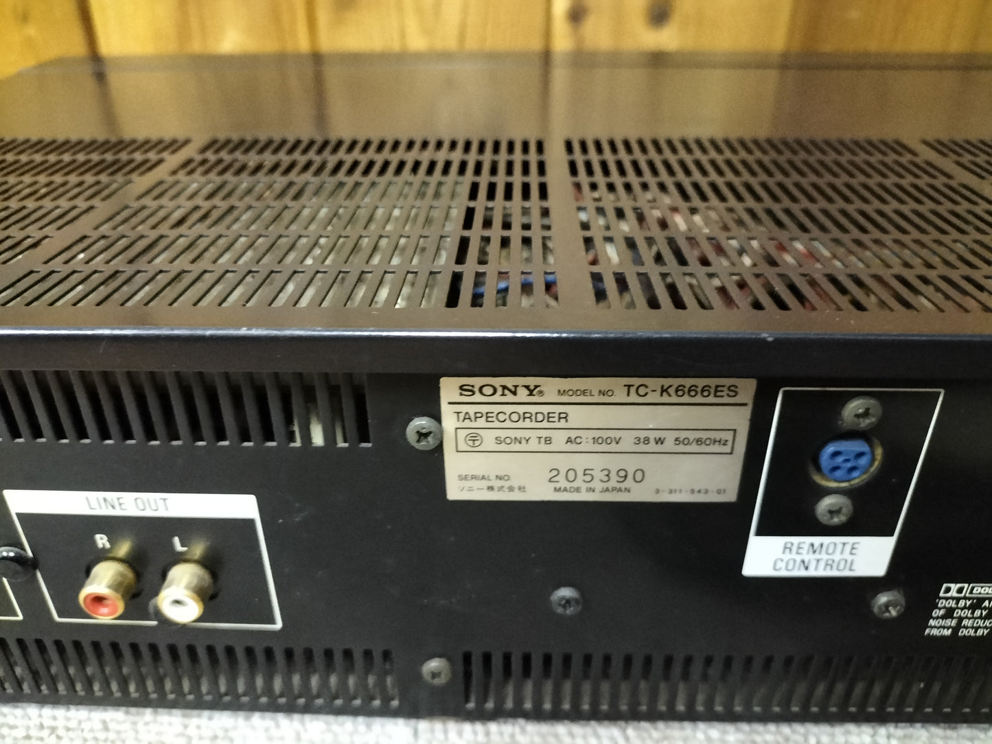 ジャンク　SONY　ソニー　TC-K666ES　カセットテープデッキ   23092107