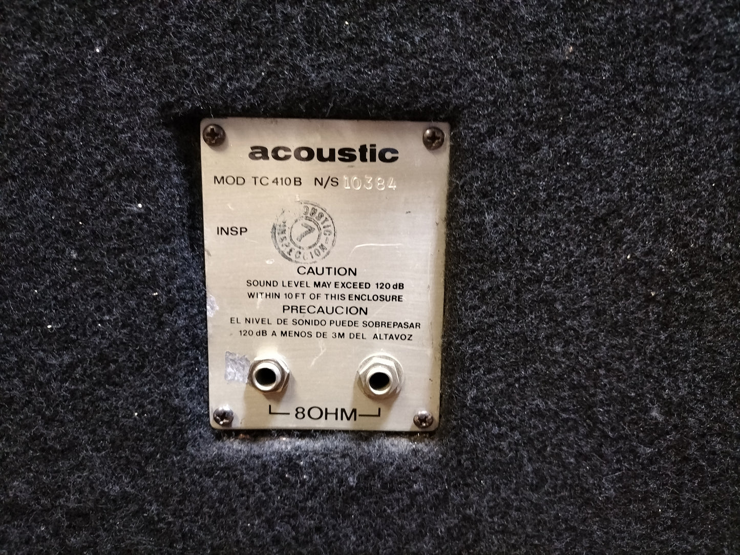 acoustic　アコースティック　TC410B　ベースアンプキャビネット   24082101