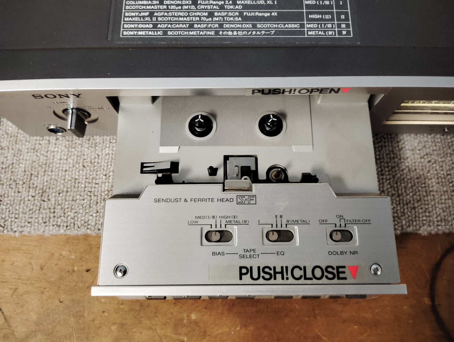 ジャンク　SONY　ソニー　TC-K88　ステレオカセットテープ   25031701