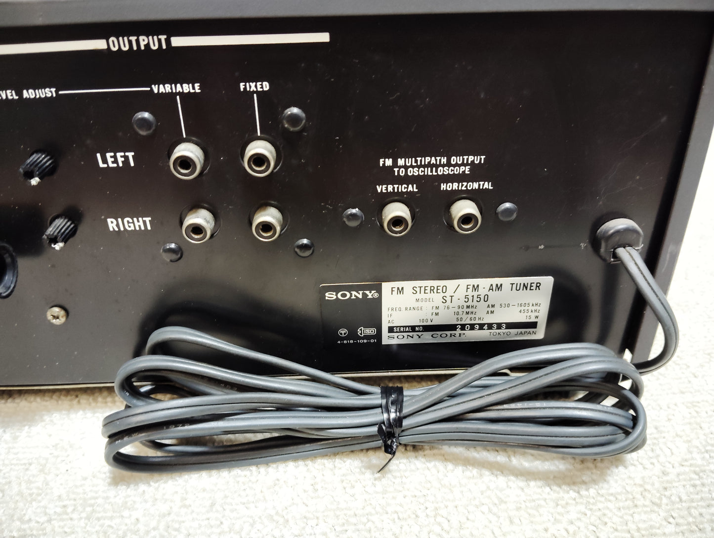 SONY　ソニー　 ST-5150　 FMAMチューナー 25042910