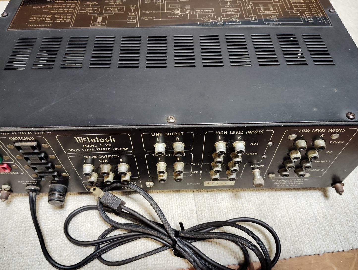 Mcintosh　マッキントッシュ　C28　プリアンプ   25110901