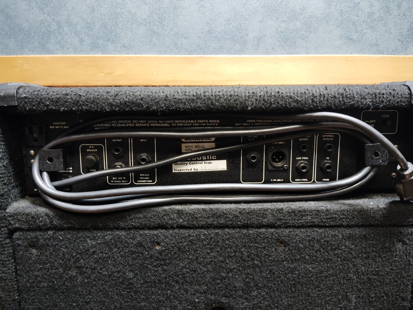 現状 acoustic アコースティック BC-2 ベースアンプ   25110907