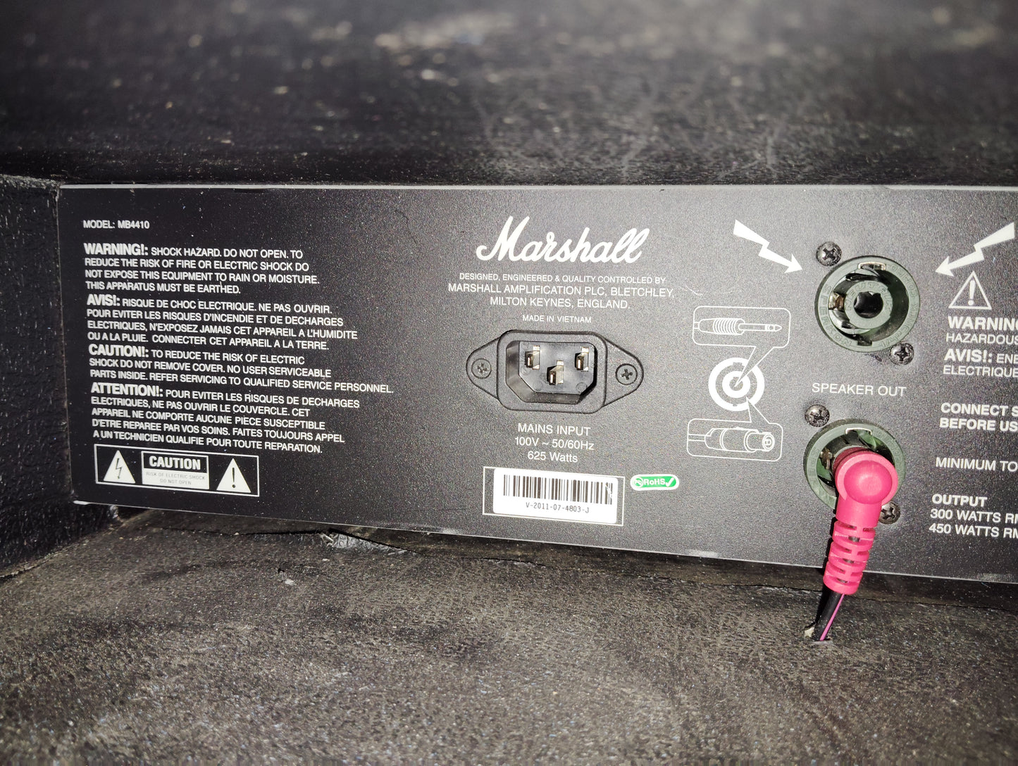 現状品　marshall　マーシャル　MB 4410　ベースアンプ   26052602
