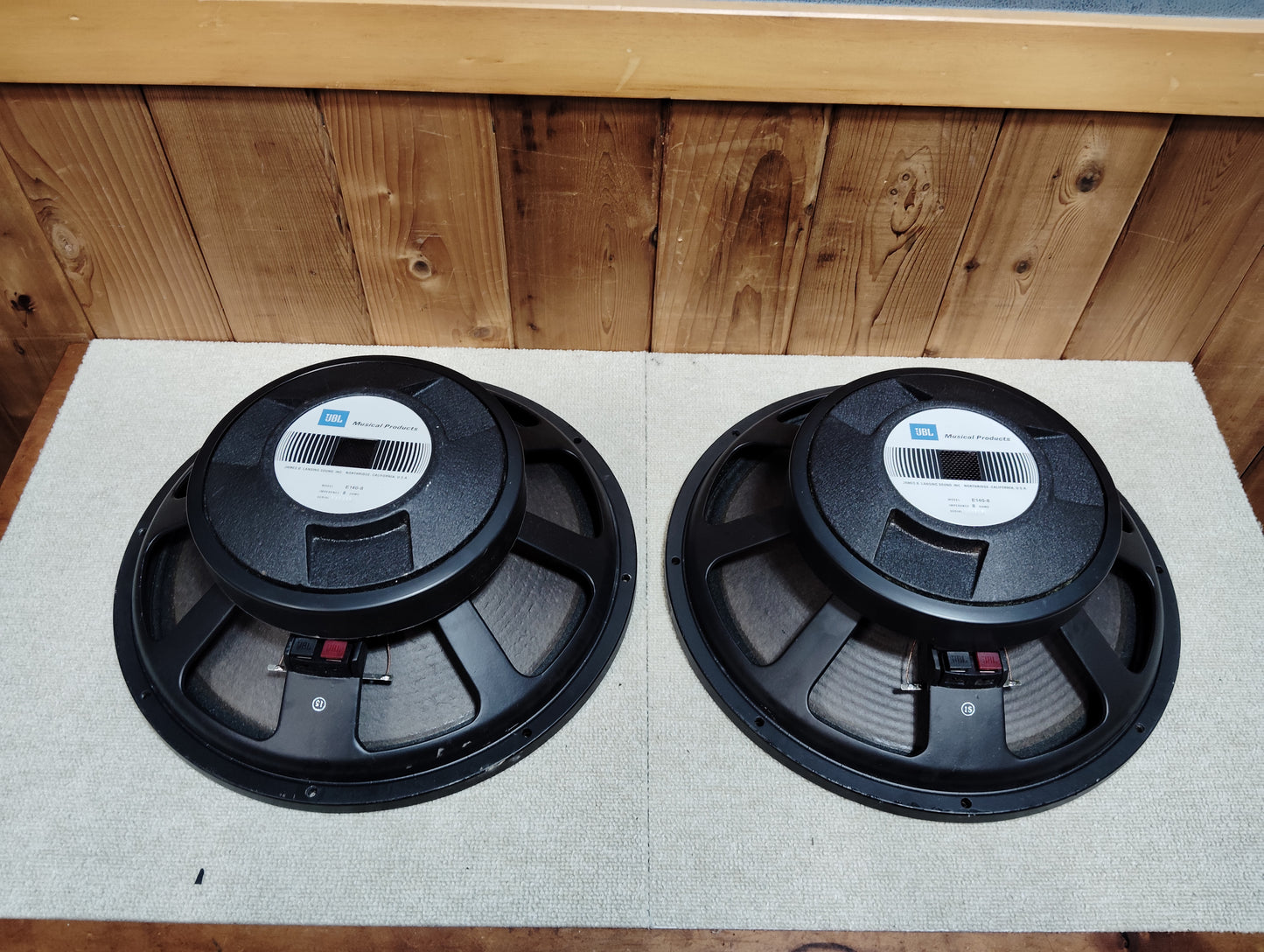 JBL　ジェービーエル　E140-8　2本　38cmコーン型ウーファーユニット   26060804