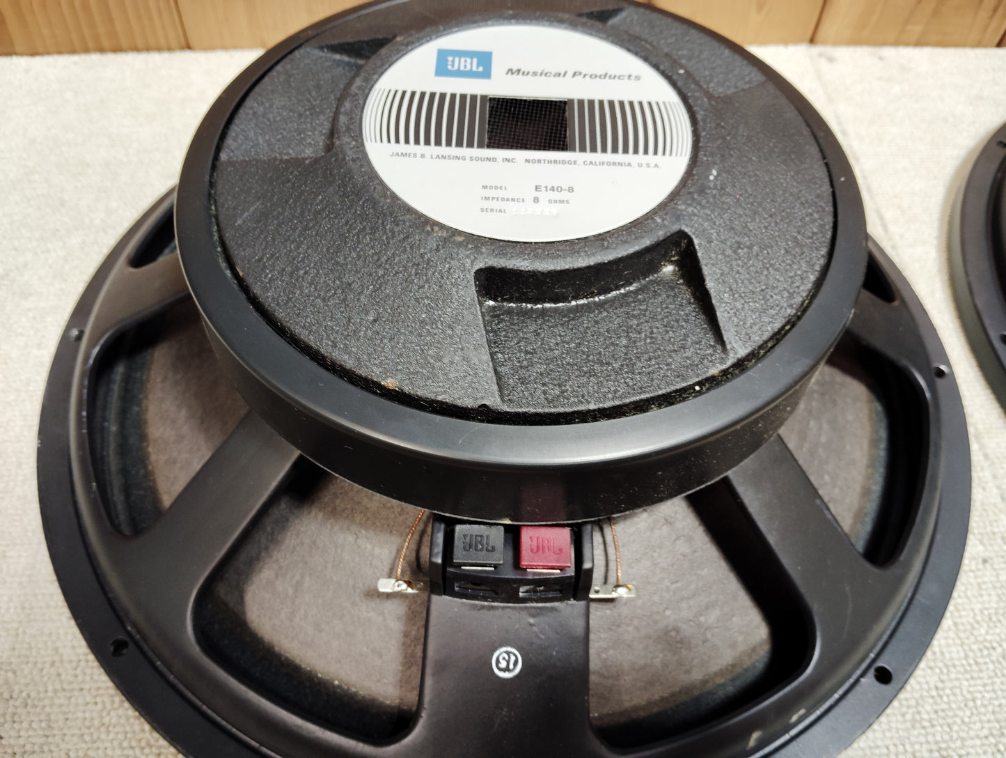 JBL　ジェービーエル　E140-8　2本　38cmコーン型ウーファーユニット   26060804