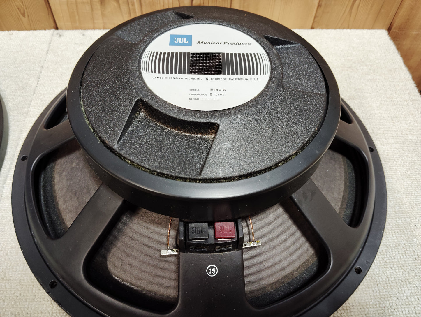 JBL　ジェービーエル　E140-8　2本　38cmコーン型ウーファーユニット   26060804