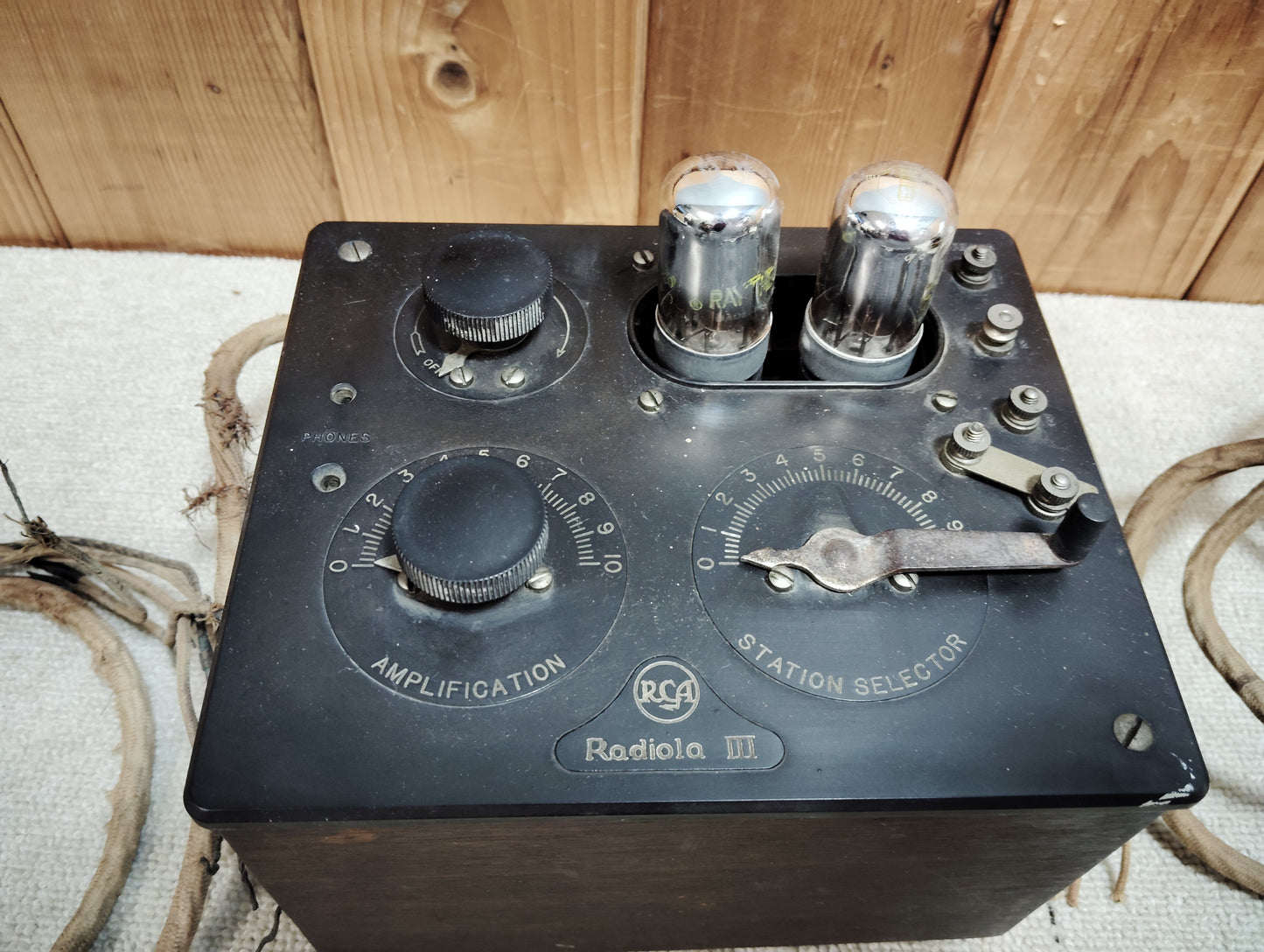 現状品　RCA　アールシーエー　Radiola III　真空管ラジオ　2台   F260653