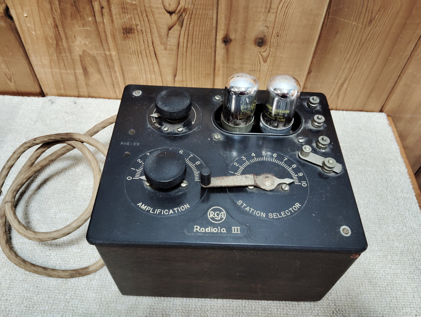 現状品　RCA　アールシーエー　Radiola III　真空管ラジオ　2台   F260653