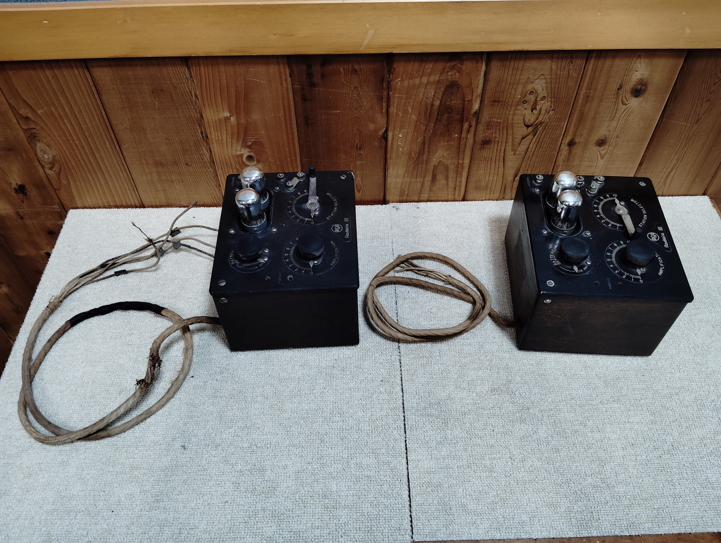 現状品　RCA　アールシーエー　Radiola III　真空管ラジオ　2台   F260653