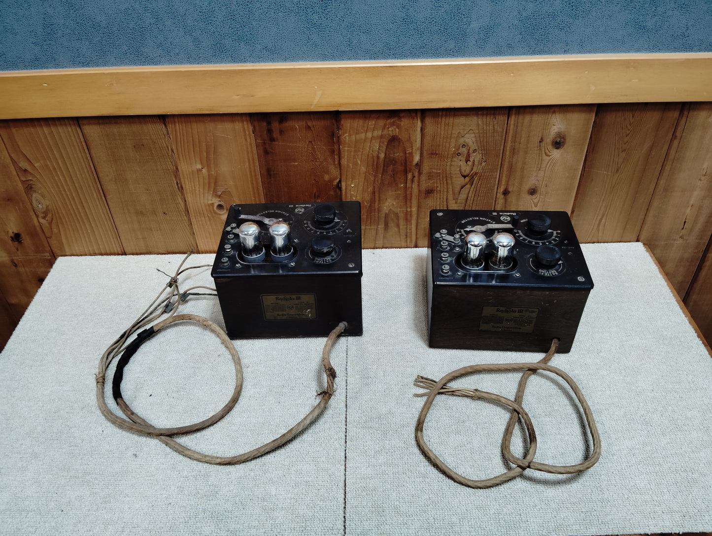 現状品　RCA　アールシーエー　Radiola III　真空管ラジオ　2台   F260653