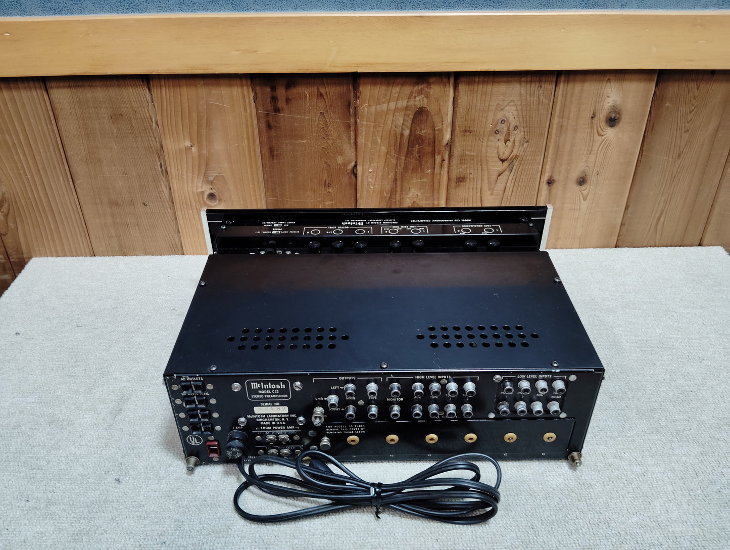 McIntosh　マッキントッシュ　C22　オリジナル　真空管プリアンプ　D26072909
