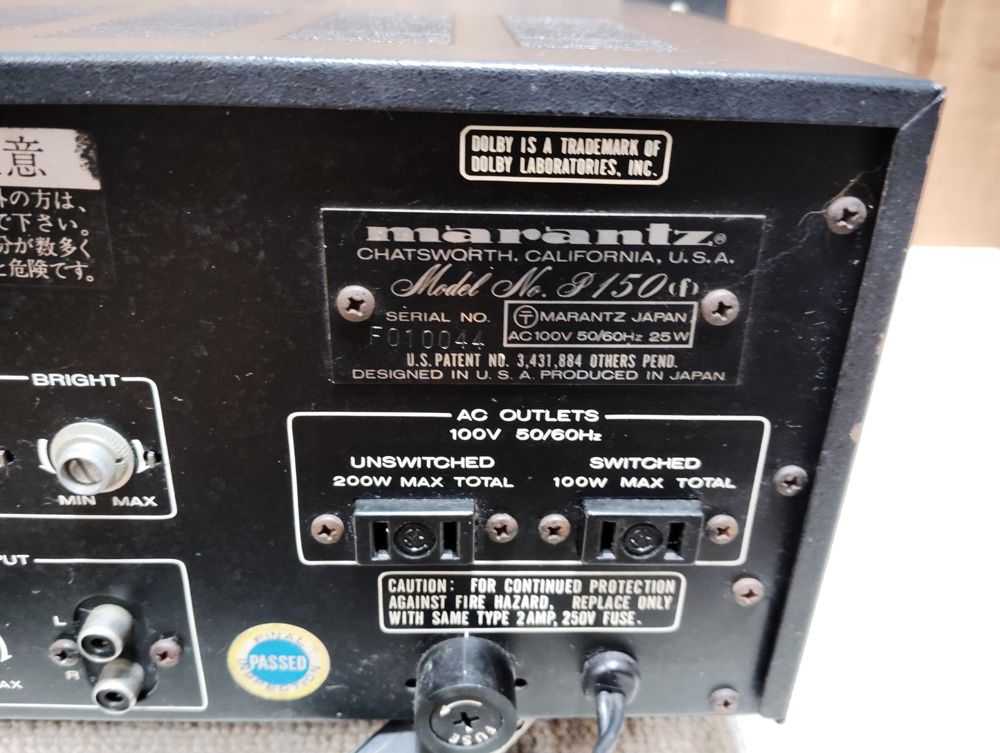 marantz　マランツ　P150　プリアンプ　D26072905