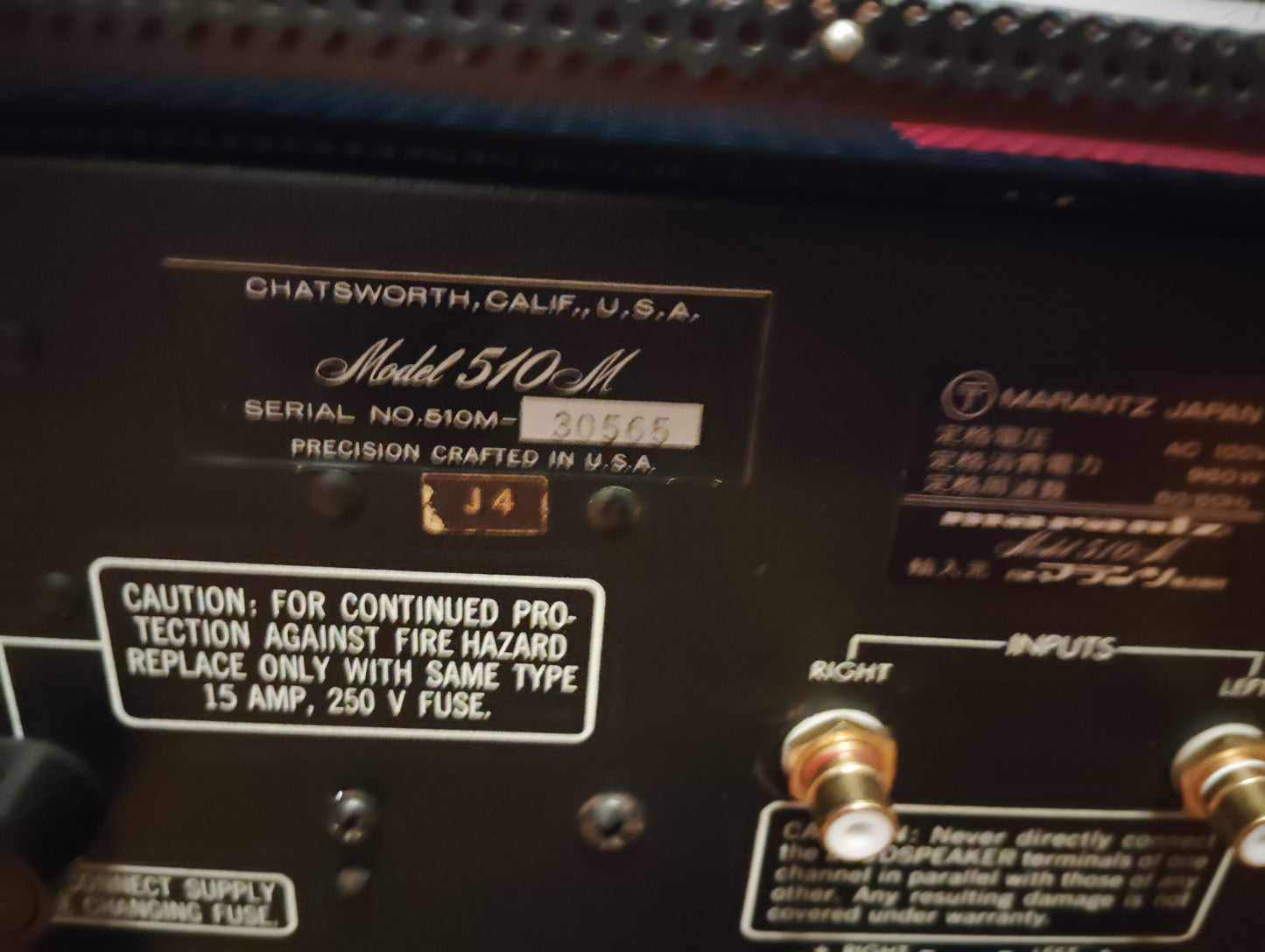 marantz　マランツ　P510M　パワーアンプ　D26072908