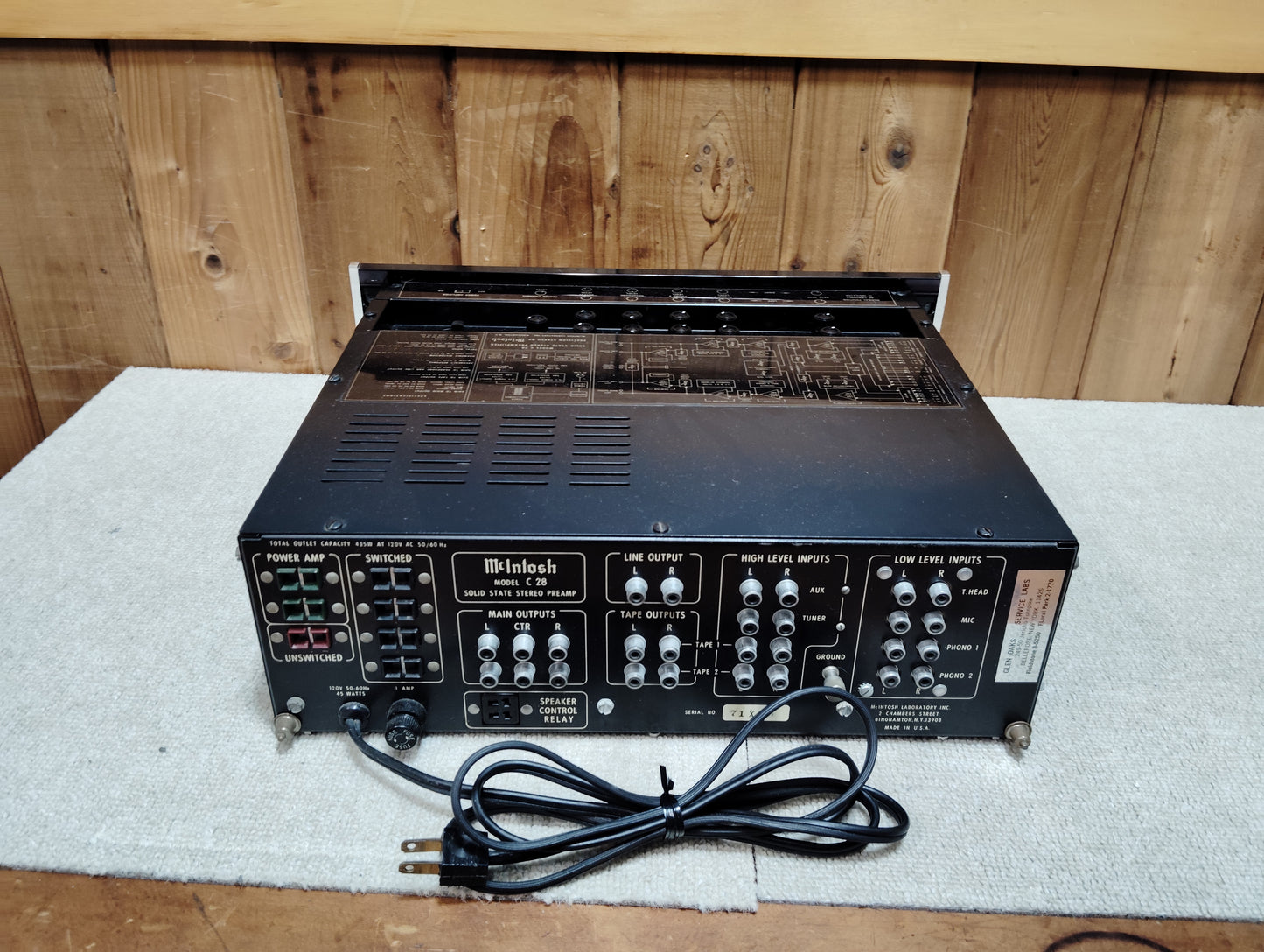 McIntosh　マッキントッシュ　C28　プリアンプ　D26072906