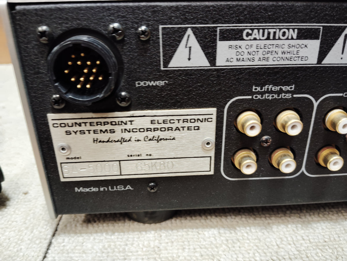 現状品　counterpoint　カウンターポイント　SA5000　真空管プリアンプ　D26080812