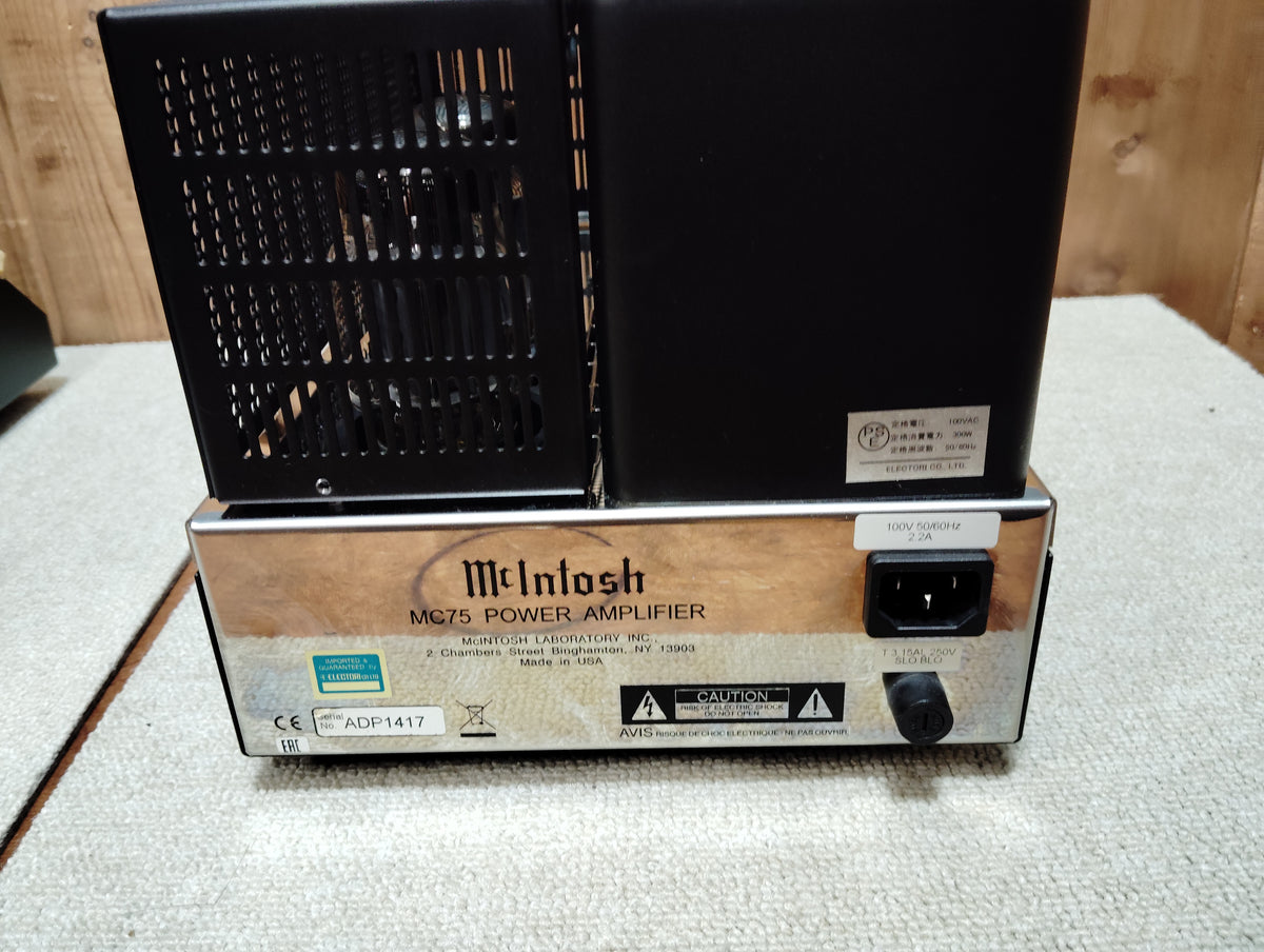 Mcintosh　マッキントッシュ　MC75　モノラルペア　D260903