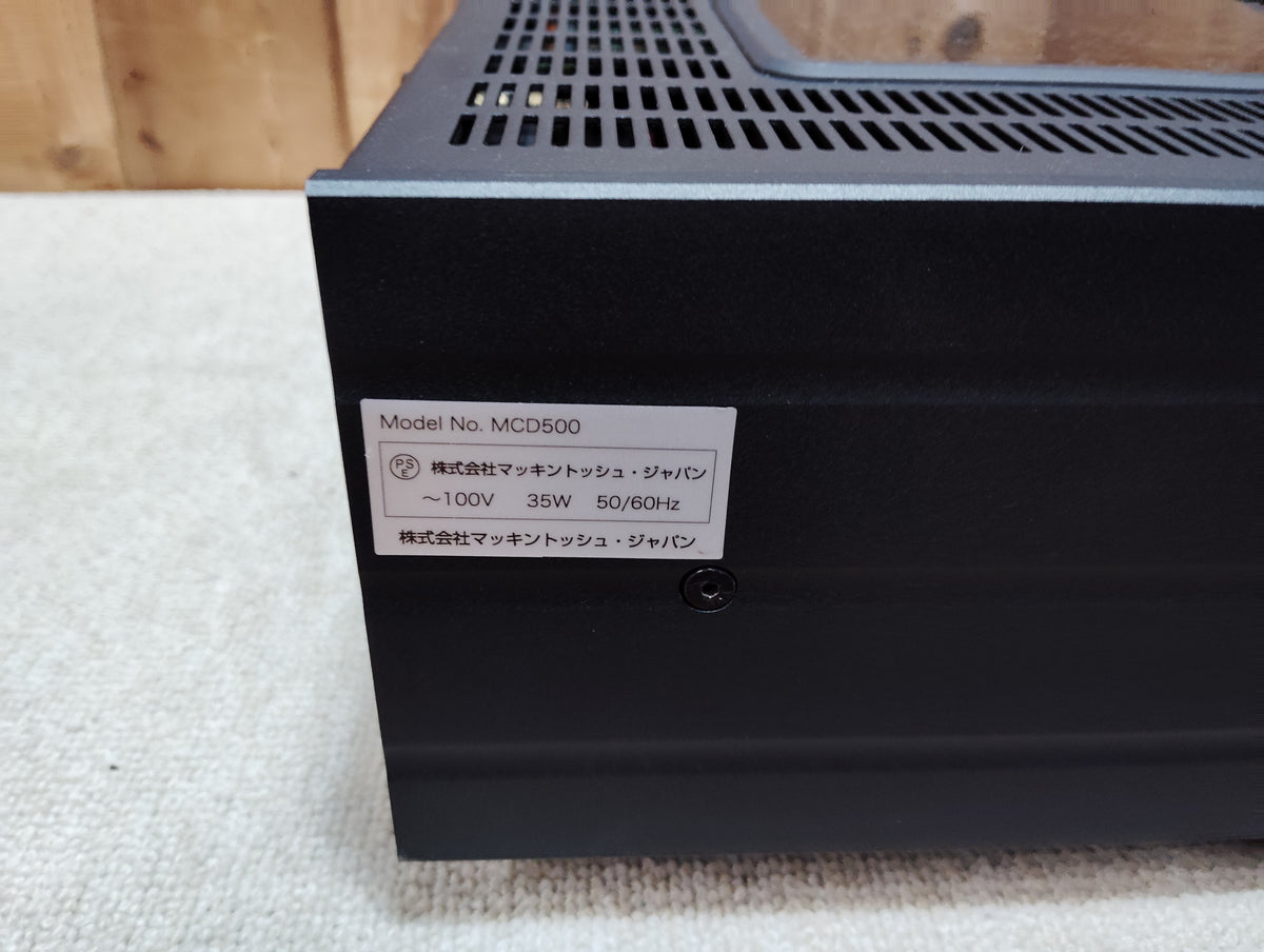 現状品　Mcintosh　マッキントッシュ　MCD500　CD　SACDプレーヤー　D26080819