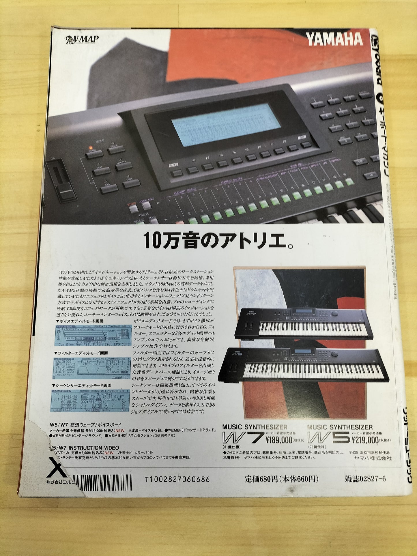 Keyboard magazine　キーボードマガジン　1995年　6月号　S22071003