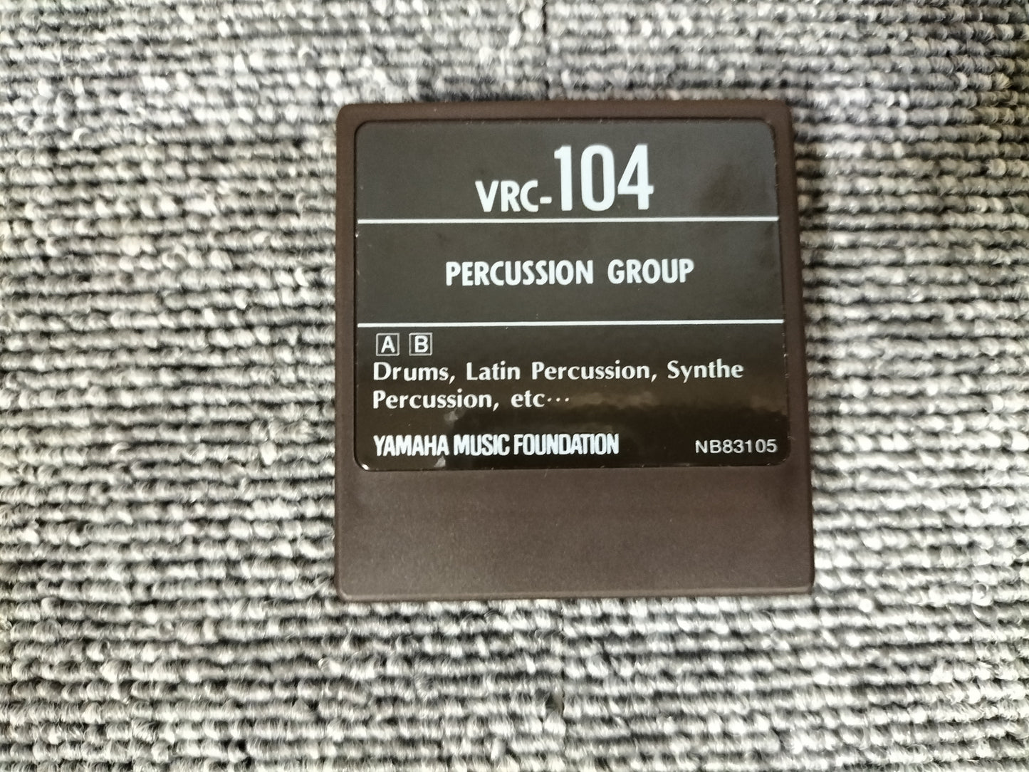 DX7カートリッジ　VoiceROM 104　PERCUSSION GROUPE　DX7用音源　ケース付き　O22071703