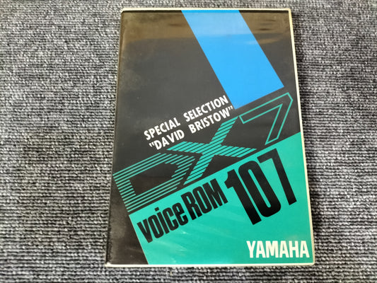 DX7カートリッジ　VoiceROM 107　SPECIAL SELECT“DAVID BRISTOW”　DX7用音源　ケース付き　O22071704