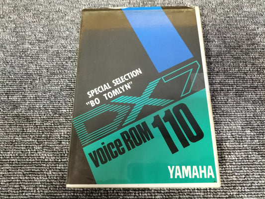 DX7カートリッジ　VoiceROM 110　 SPECIAL SELECTION“BO TOMLYN”　DX7用音源　ケース付き　O22071711