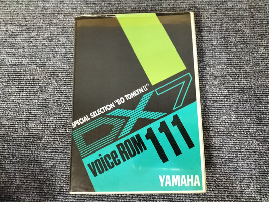 DX7カートリッジ　VoiceROM 111　 SPECIAL SELECTION“BO TOMLYNII”　DX7用音源　ケース付き　O22071713