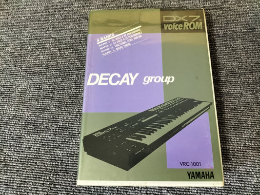 DX7IIカートリッジ　VRC-1001　DX7II VoiceROM 　DX7II用音源　ケース付き　O22071806