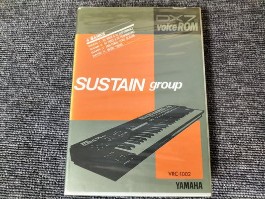 DX7IIカートリッジ　VRC-1002　DX7II VoiceROM 　SUSTAIN group　DX7II用音源　ケース付き　O22071807