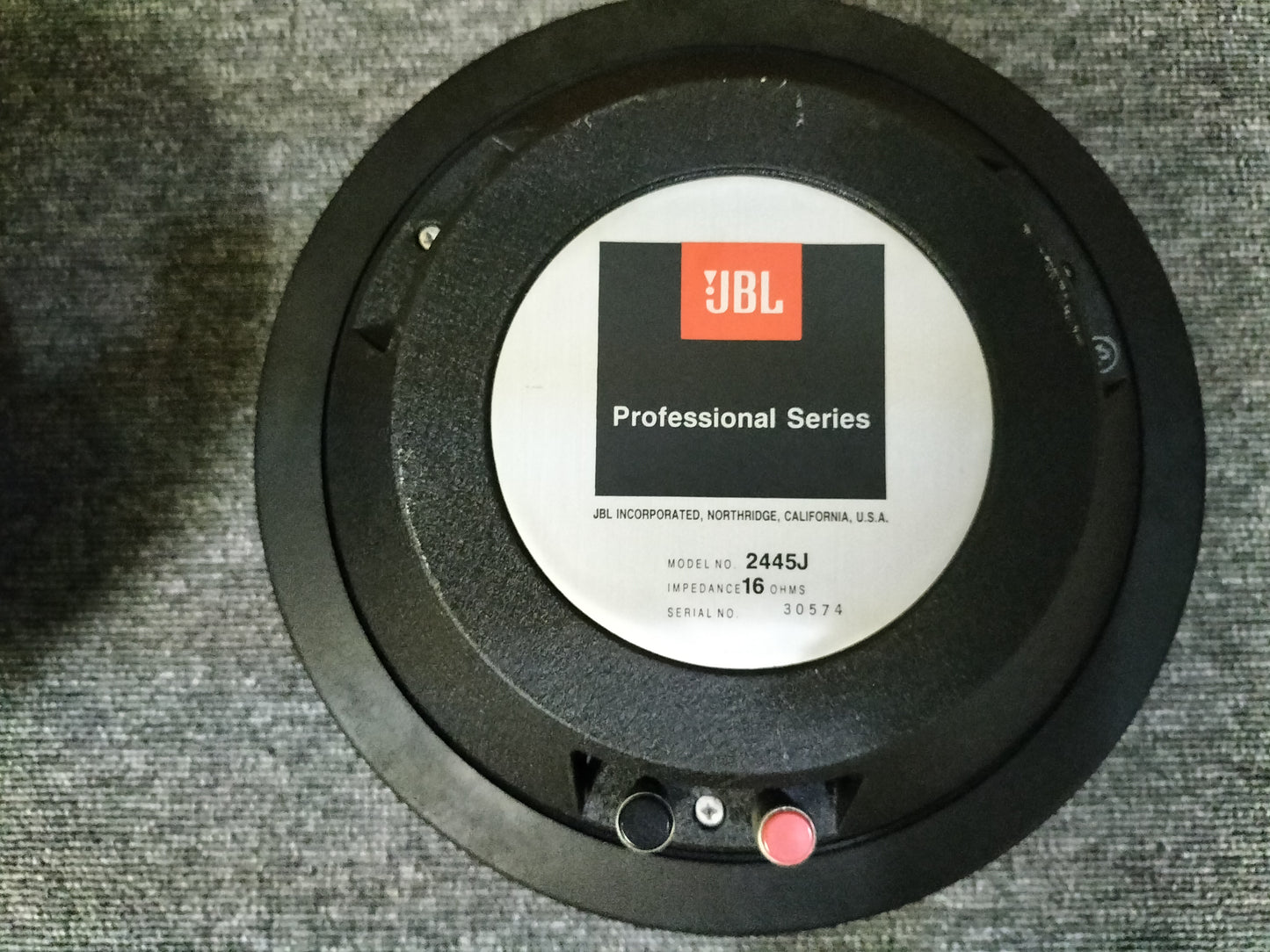 JBL　ジェービーエル　2445J　16Ω　ワイドレンジドライバーユニット　22080603