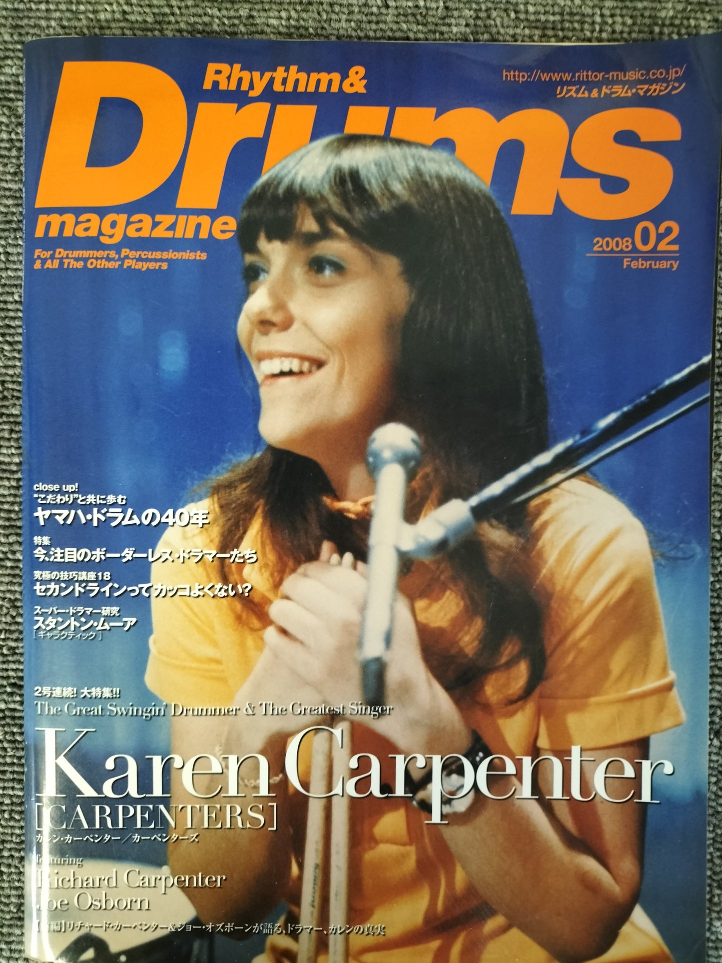 Rhythm&Drums magazine　リズム＆ドラムマガジン　2008年　2月号　S22081723