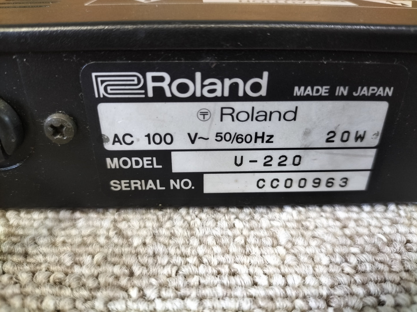 ジャンク　Roland　ローランド　U‐220　PCM音源　22110207